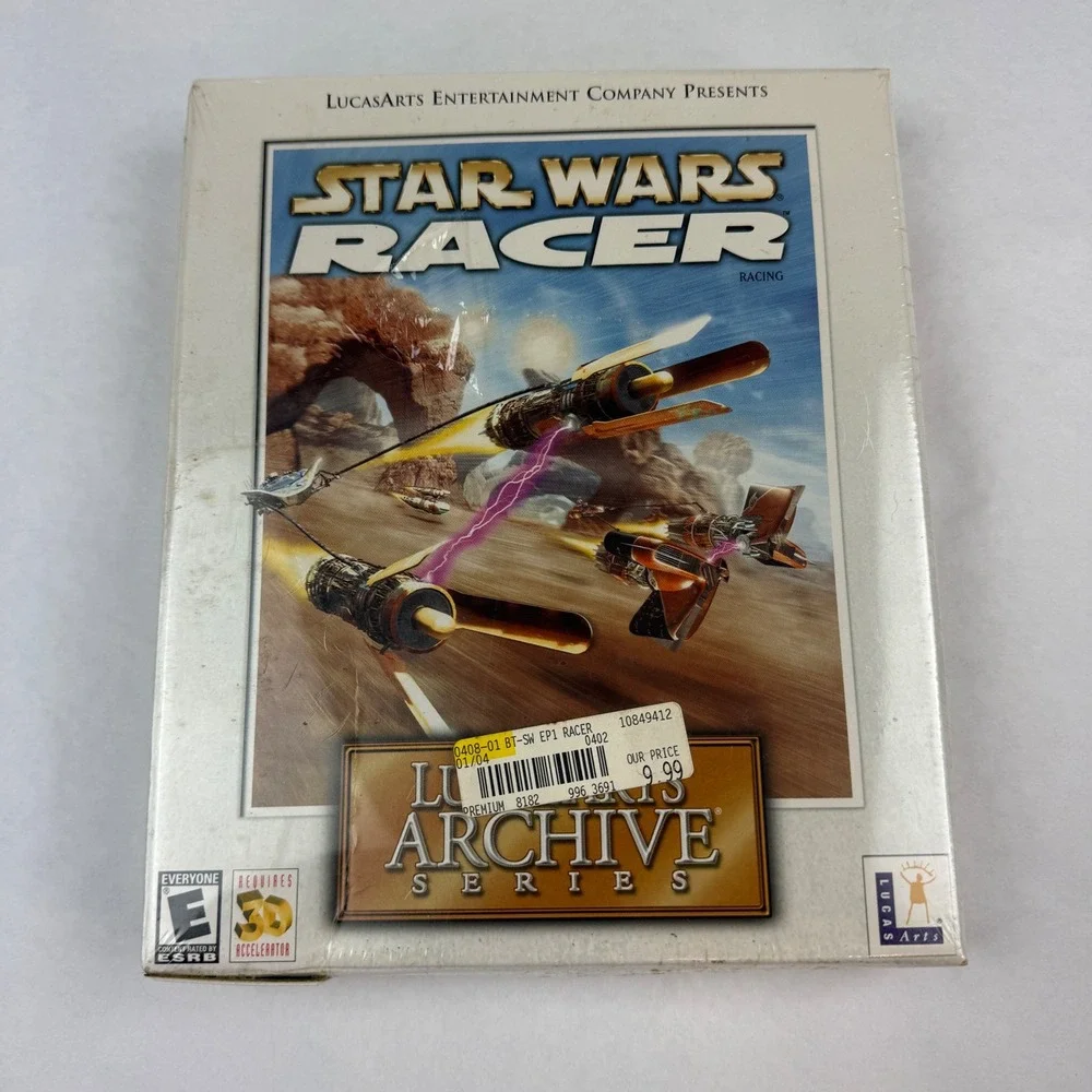 Star Wars Episode I Racer PC Big Box LucasArts Archive Series New Sealed Windows